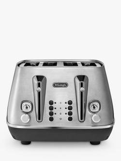 De'Longhi Distinta X 4 Slice Toaster, Stainless Steel