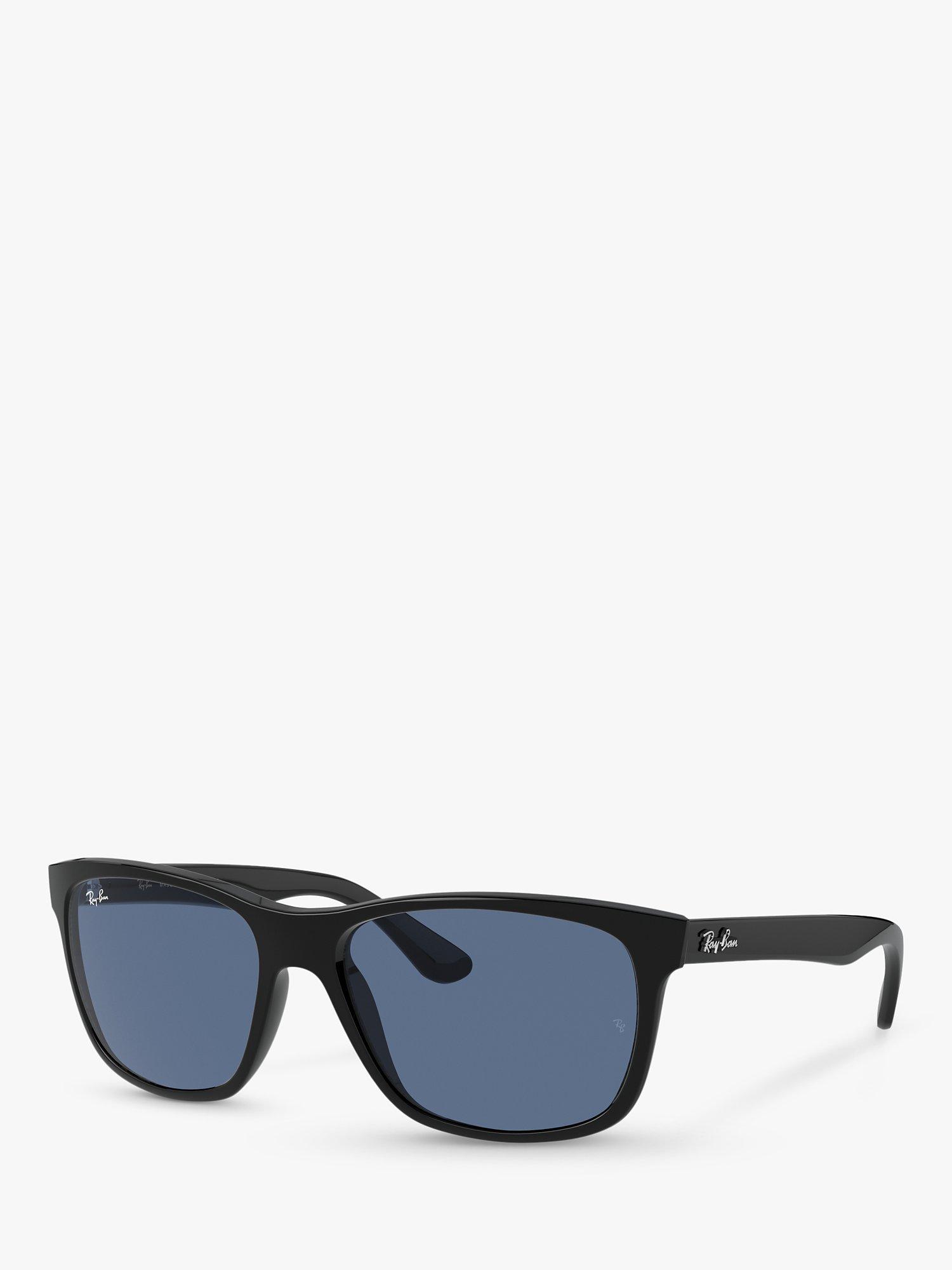 Ray-Ban RB4181 Men's D-Frame Sunglasses, Black/Blue