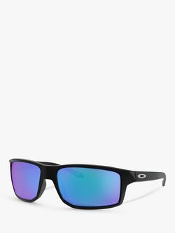 Oakley OO9449 Men's Polarised Square Sunglasses, Matte Black, Matte Black