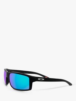Oakley OO9449 Men's Polarised Square Sunglasses, Matte Black - view 2, Matte Black