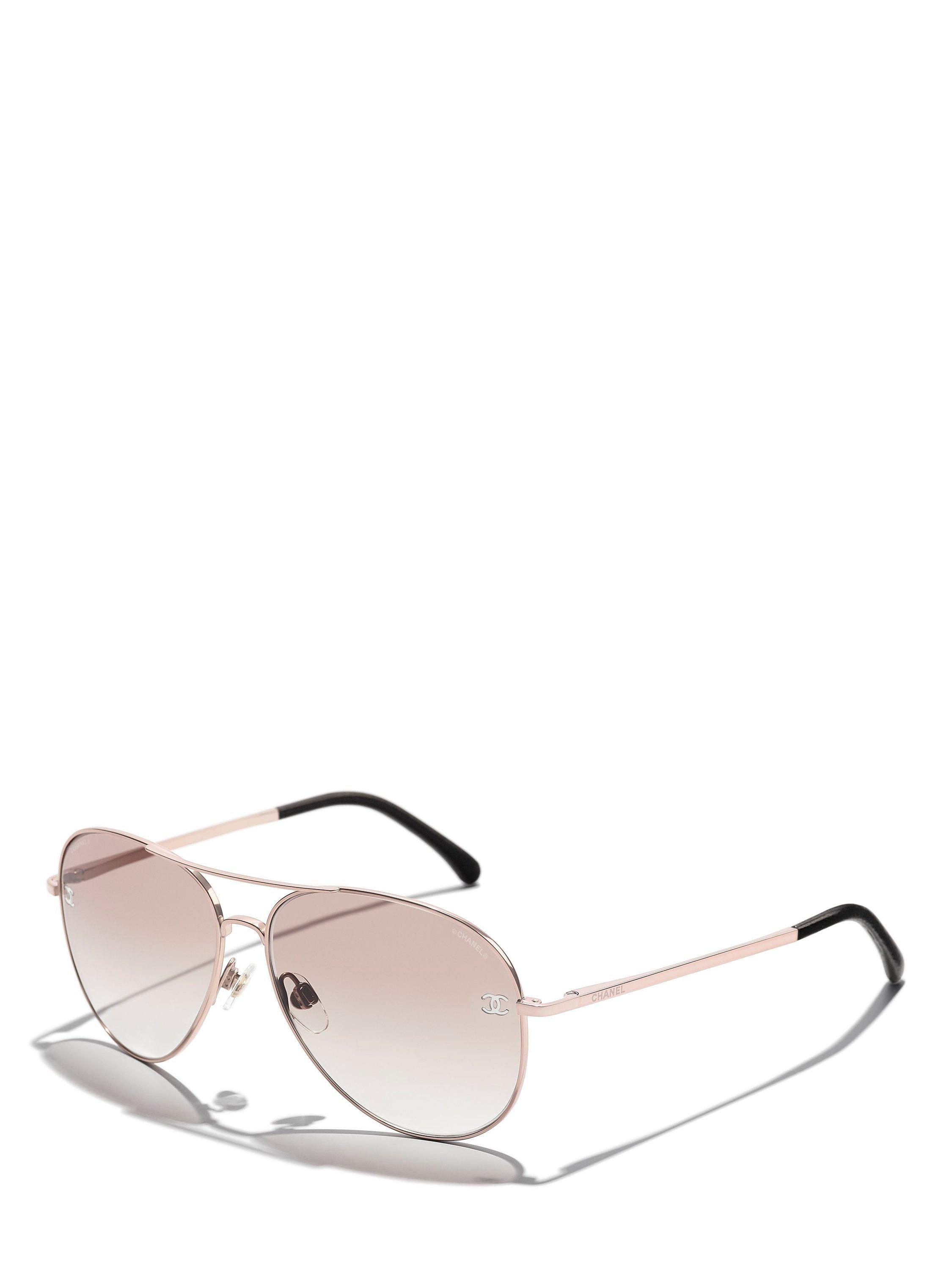 Rose gold chanel sunglasses online