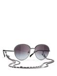 CHANEL Oval Sunglasses CH4242 Grey/Grey Gradient
