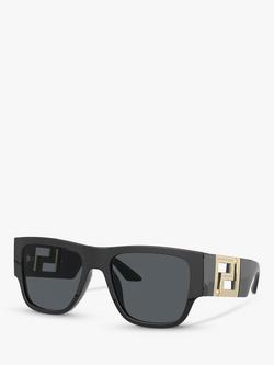 Versace VE4403 Men's Rectangular Sunglasses, Black
