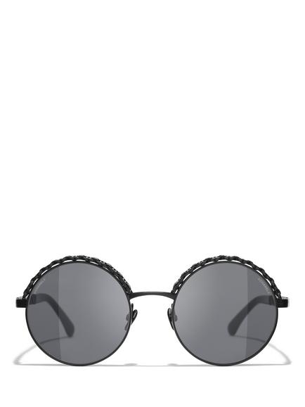 CHANEL Round Sunglasses CH4265Q Black - view 2, Black