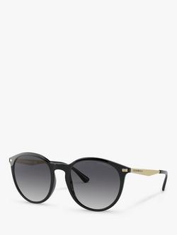 Emporio Armani EA4148 Women's Phantos Sunglasses, Shiny Black