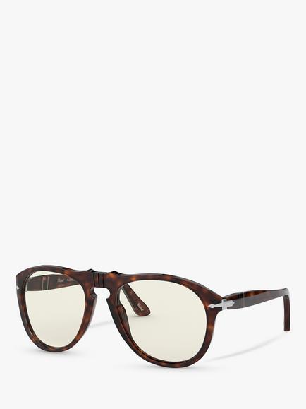 Persol PO0649 Men's Pilot Sunglasses, Havana, Havana