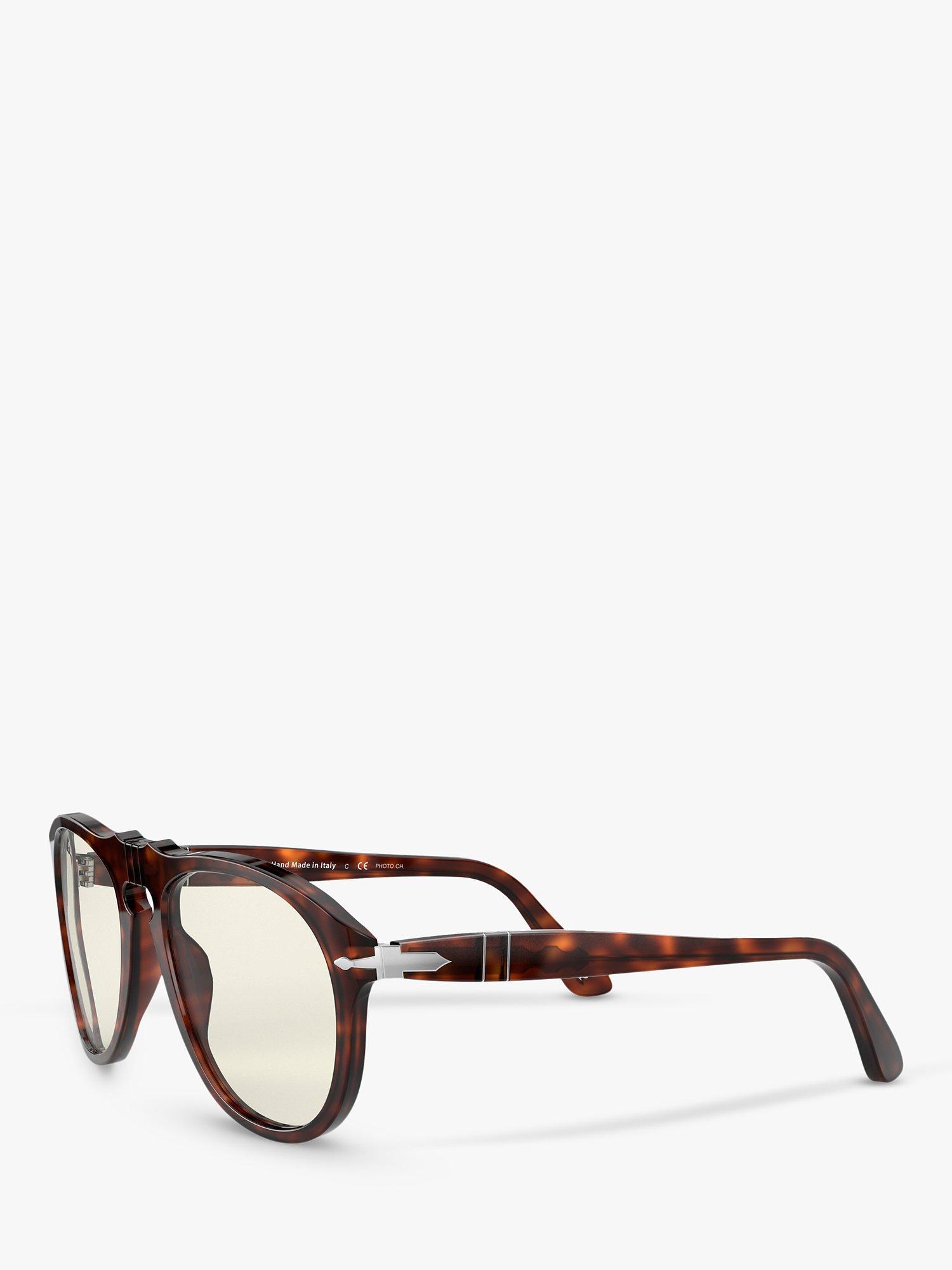 Product image 2 of 11, which shows Persol PO0649 Men's Pilot Sunglasses, Havana