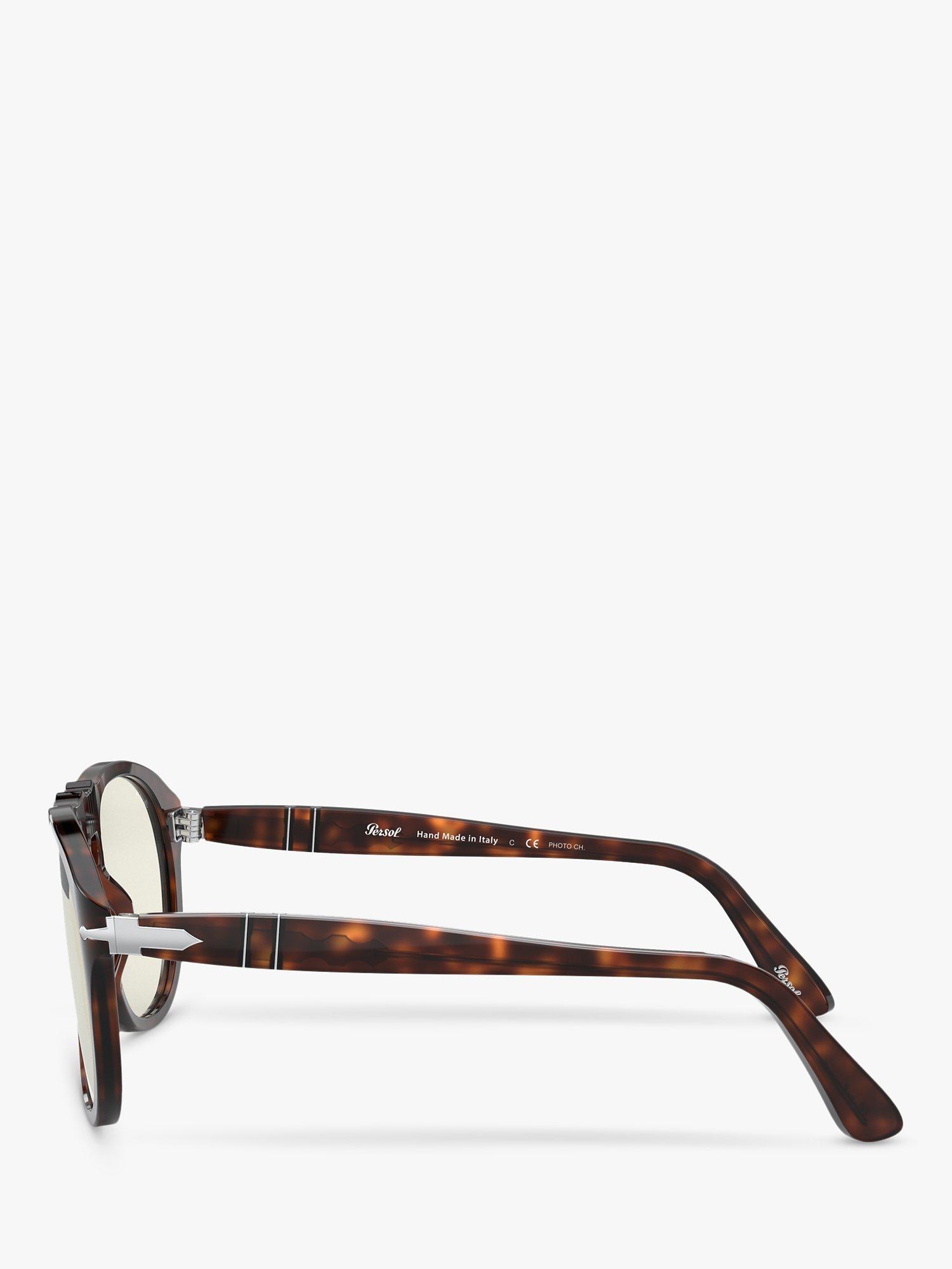 Product image 4 of 11, which shows Persol PO0649 Men's Pilot Sunglasses, Havana