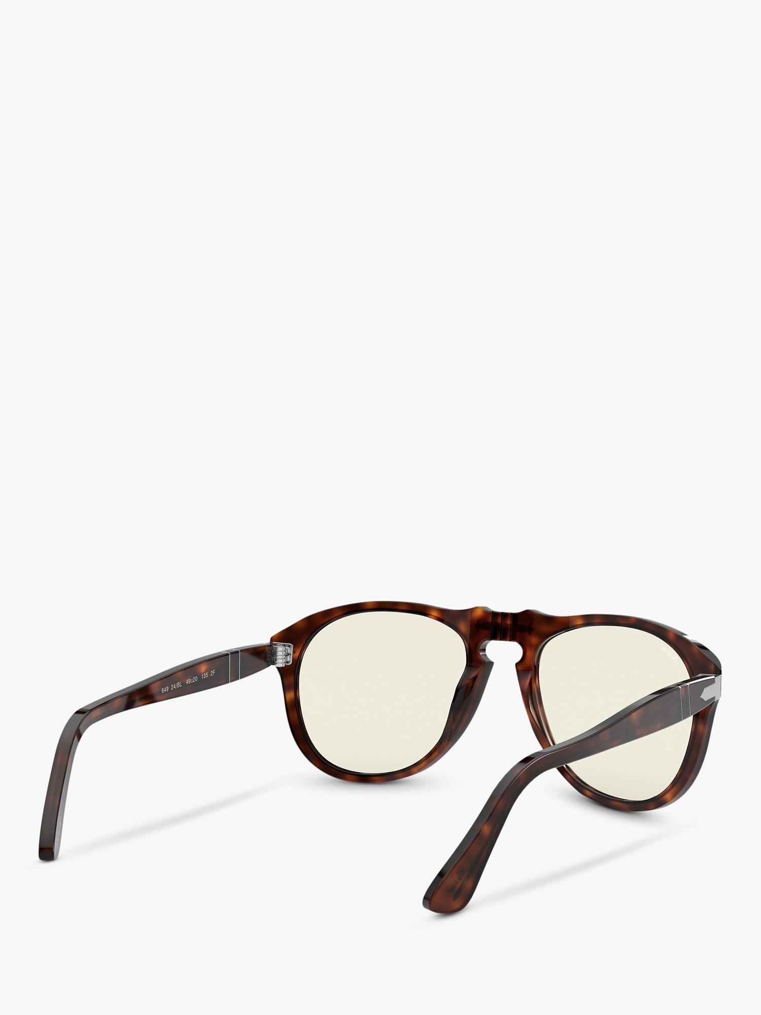 Product image 8 of 11, which shows Persol PO0649 Men's Pilot Sunglasses, Havana