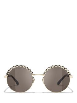CHANEL Round Sunglasses CH4265Q Pale Gold/Grey - view 2, Pale Gold/Grey