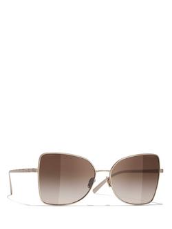 CHANEL Irregular Sunglasses CH4263T Pale Gold/Brown Gradient, Pale Gold/Brown Gradient