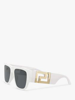 Versace VE4403 Men's Rectangular Sunglasses - view 2, White
