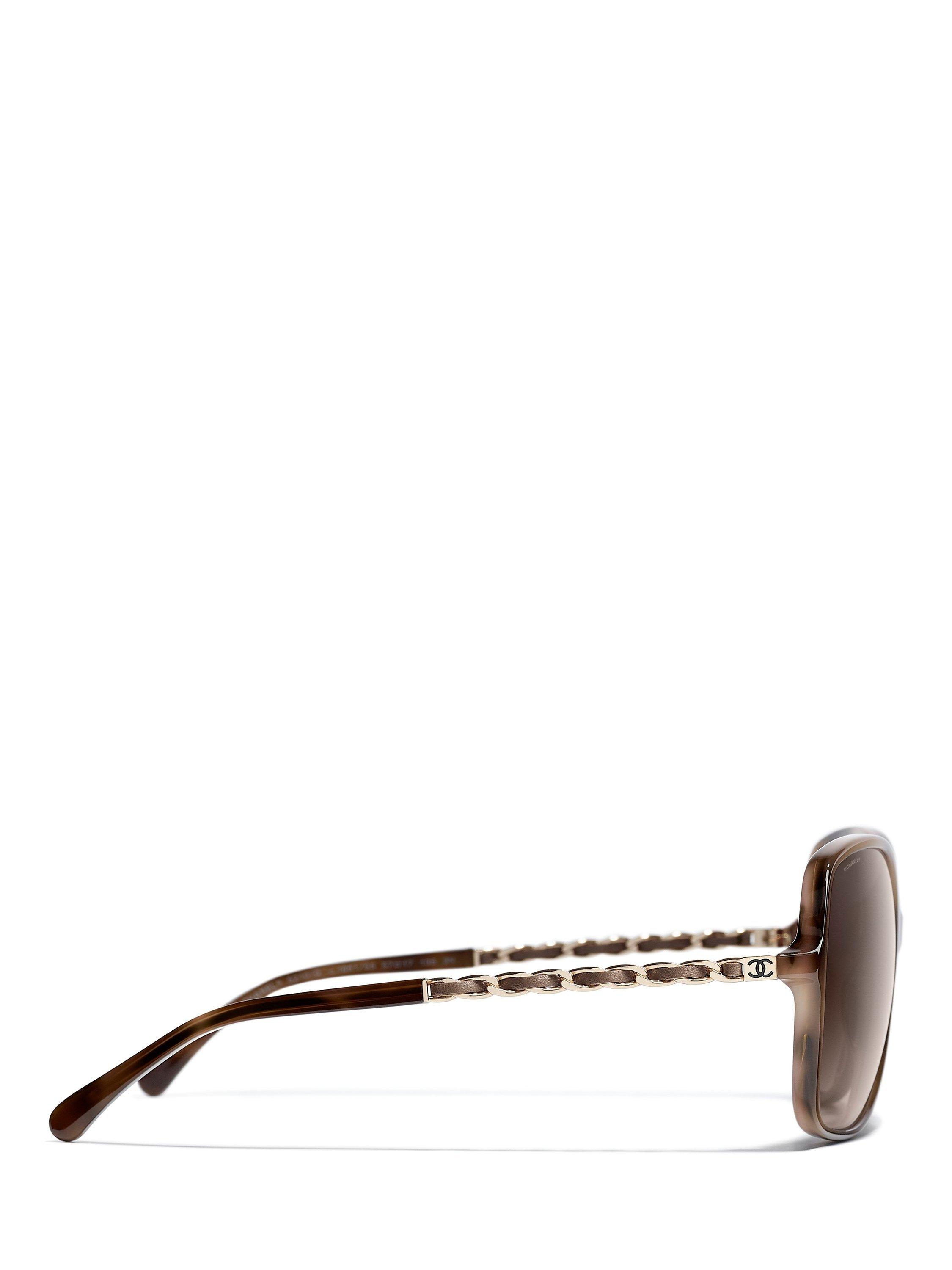 CHANEL Square Sunglasses CH5210Q Brown/Brown Gradient CHANEL Square Sunglasses CH5210Q Brown/Brown Gradient