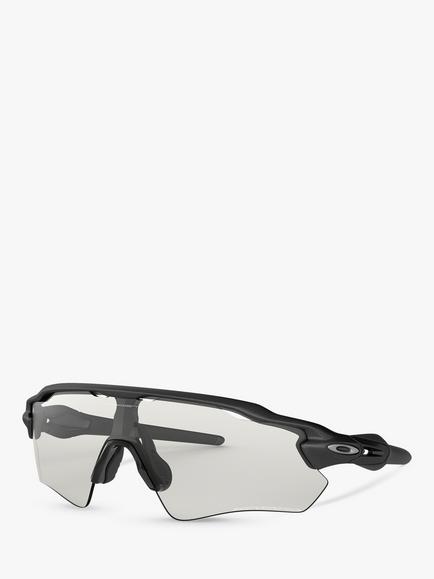Oakley OO9208 Men's Radar EV Path Wrap Sunglasses, Black/Clear