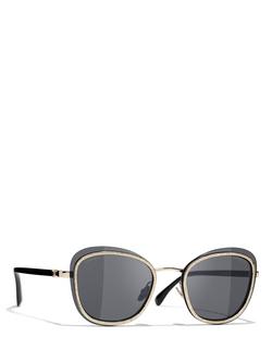 CHANEL Oval Sunglasses CH4264 Black, Black