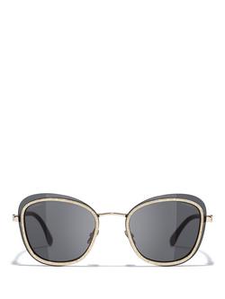 CHANEL Oval Sunglasses CH4264 Black - view 2, Black