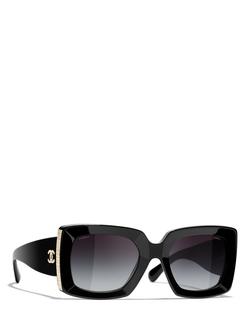 CHANEL Square Sunglasses CH5435 Black, Black