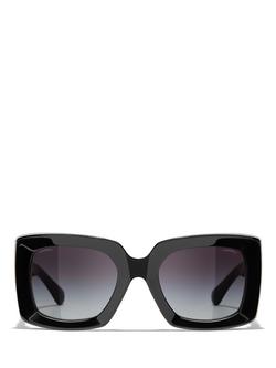 CHANEL Square Sunglasses CH5435 Black - view 2, Black