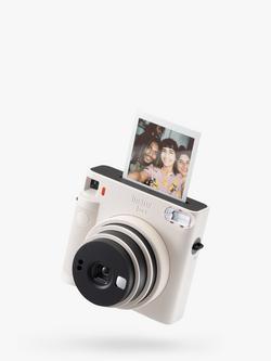 Fujifilm instax™ SQUARE SQ1 Instant Camera with Selfie Mode, Built-In Flash & Hand Strap, Chalk White