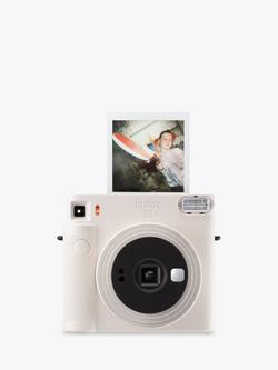 Fujifilm instax™ SQUARE SQ1 Instant Camera with Selfie Mode, Built-In Flash & Hand Strap - view 2, Chalk White