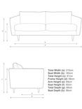 John Lewis + Swoon Latimer Large 3 Seater Sofa