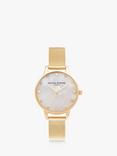 Olivia Burton Women's Classic Crystal Mesh Bracelet Strap Watch