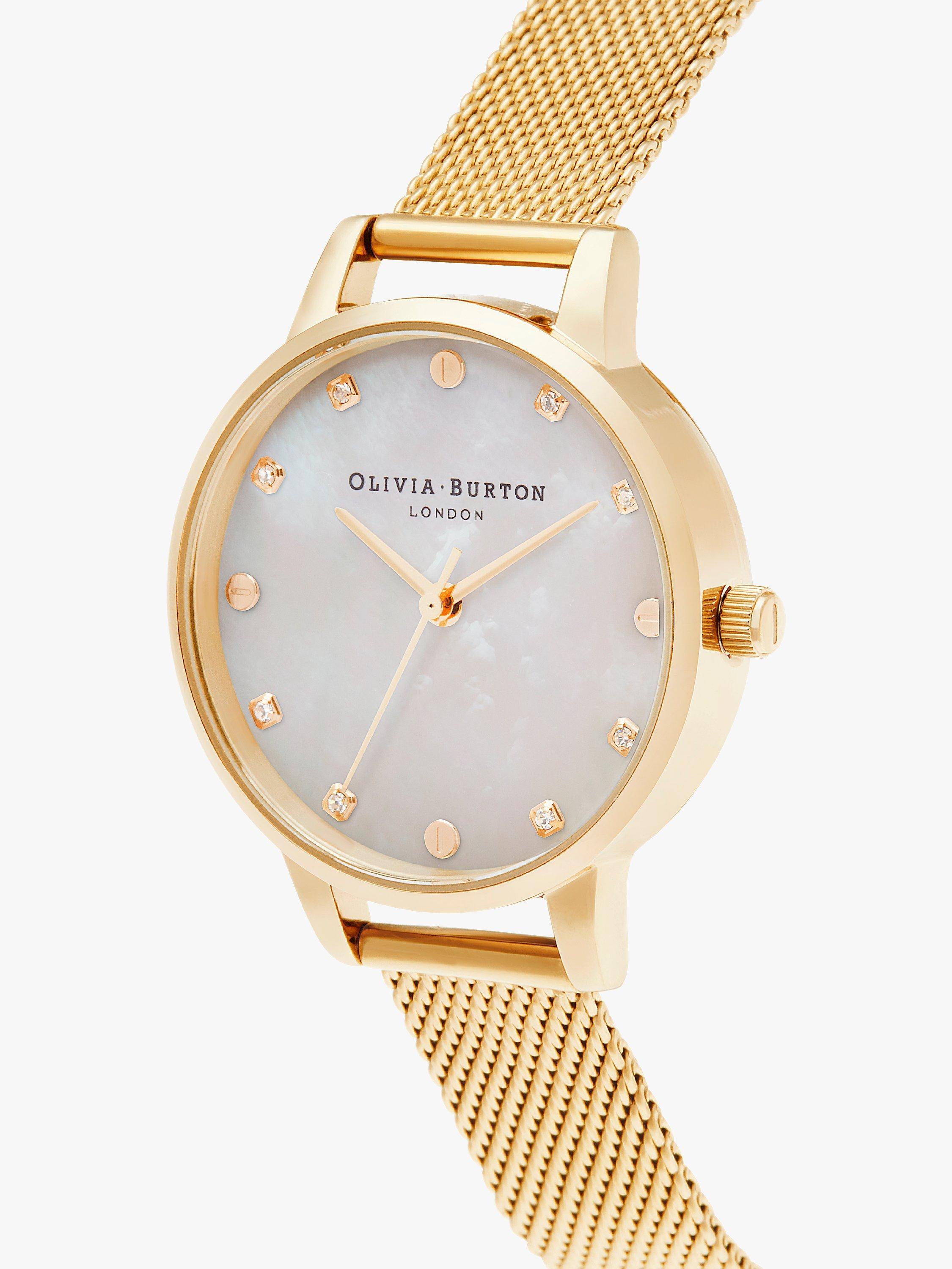 Olivia Burton Women s Classic Crystal Mesh Bracelet Strap Watch