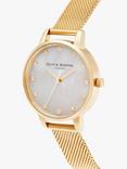 Olivia Burton Women's Classic Crystal Mesh Bracelet Strap Watch