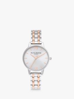 Olivia Burton Women's England Bracelet Strap Watch, Multi/Silver Ob16en01