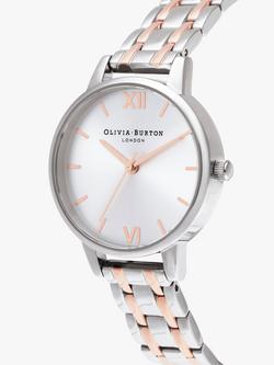 Olivia Burton Women's England Bracelet Strap Watch - view 2, Multi/Silver Ob16en01