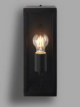 John Lewis Potter Single Outdoor Wall Light, Black