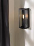 John Lewis Potter Single Outdoor Wall Light, Black