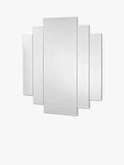 Där Odeon Bevelled Glass Wall Mirror, 89 x 89cm, Clear, Clear