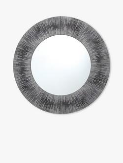 Där Neome Round Wall Mirror, 80cm, Grey/Silver, Grey/Silver
