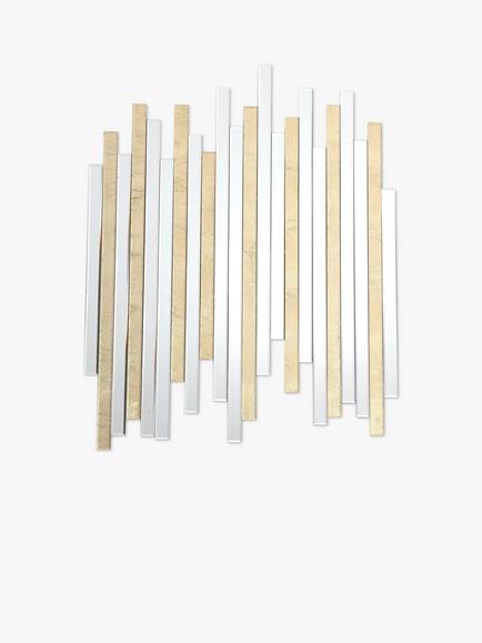 Där Pimento Bevelled Glass Wall Mirror, 86 x 66cm, Gold, Gold