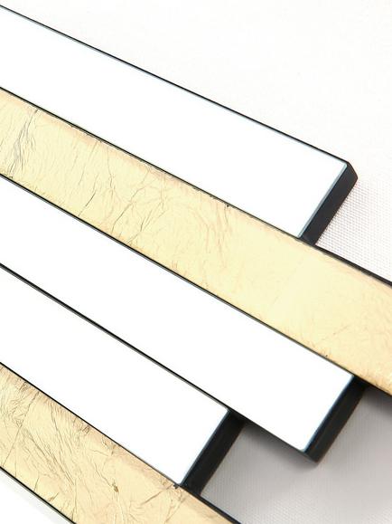 Där Pimento Bevelled Glass Wall Mirror, 86 x 66cm, Gold - view 2, Gold