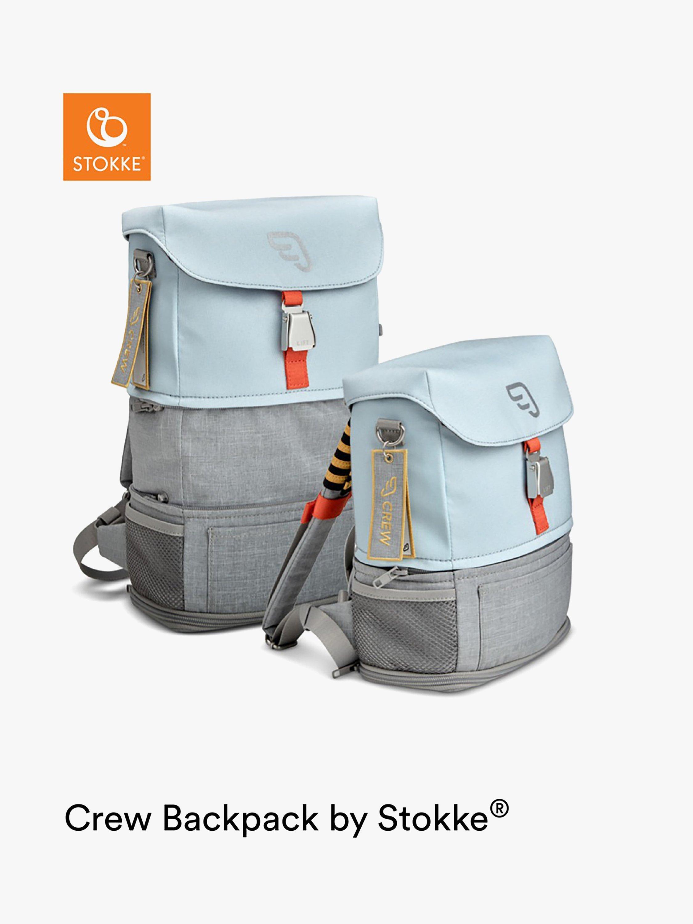 Product image 5 of 5, which shows Stokke JetKids Crew Travel Backpack, Blue Sky