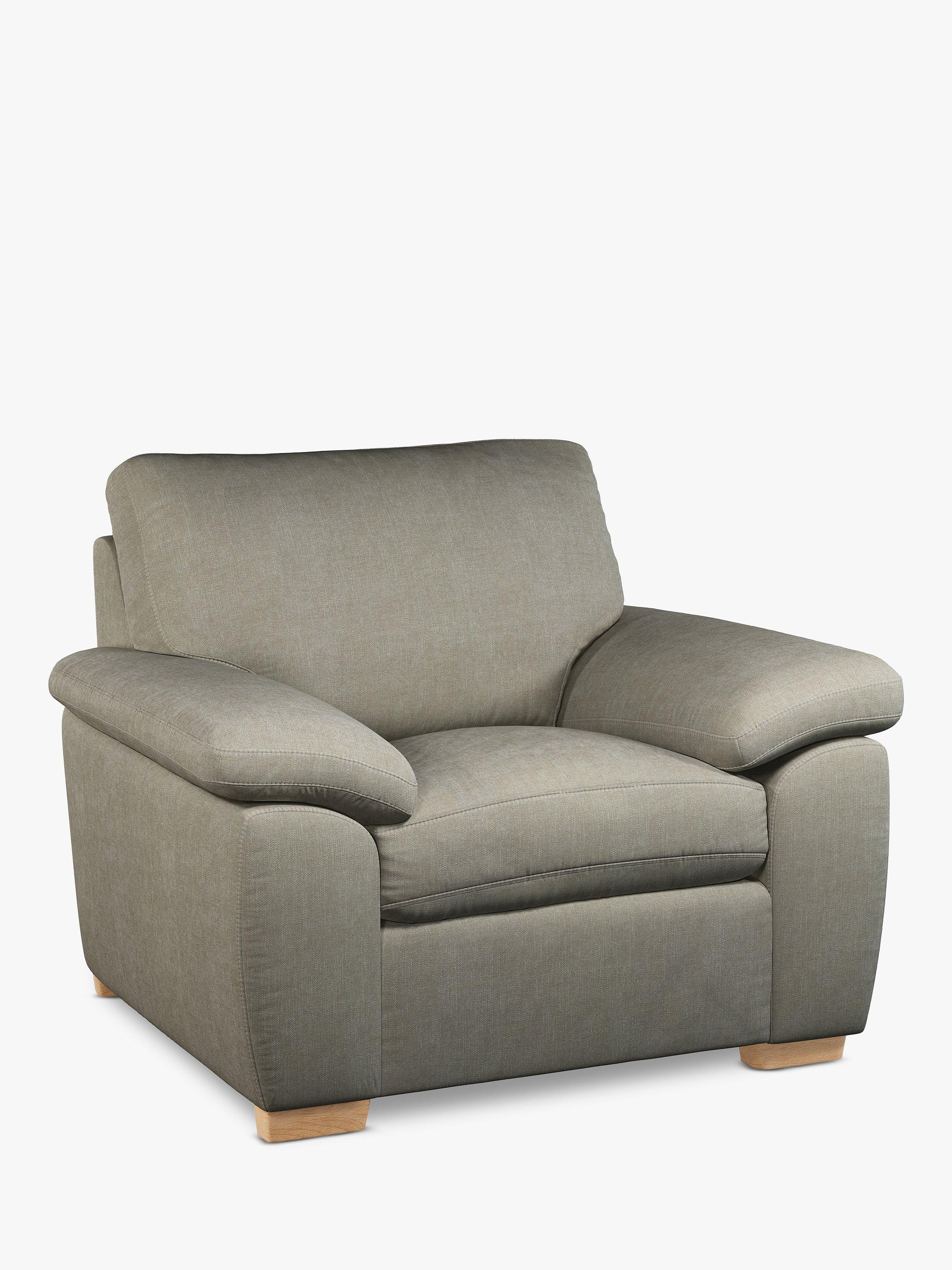 Camden Range, John Lewis Camden Armchair, Light Leg, Soft Touch Chenille Grey