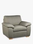 John Lewis Camden Armchair, Light Leg, Easy Clean Chenille Steel