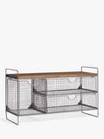 John Lewis Restoration Mesh Shoe Storage Bench