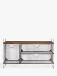 John Lewis Restoration Mesh Shoe Storage Bench