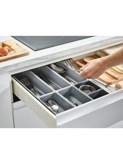 Joseph Joseph Blox 7 Piece Drawer Organiser Set, Grey