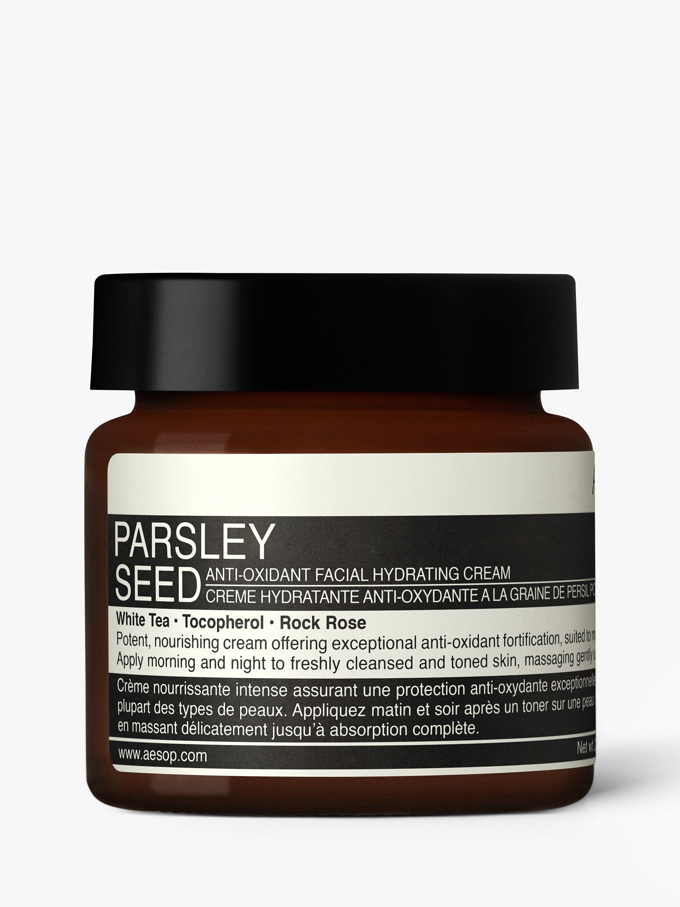 Product image 1 of 1, which shows Aesop Parsley Seed Anti-Oxidant Facial Hydrating Cream, 60ml