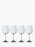 Nachtmann Noblesse Cut Crystal Glass Gin & Tonic Glasses, Set of 4, 640ml, Clear