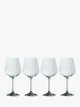 Nachtmann Noblesse Cut Crystal Glass Gin & Tonic Glasses, Set of 4, 640ml, Clear