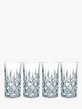 Nachtmann Noblesse Cut Crystal Glass Highballs, Set of 4, 375ml, Clear