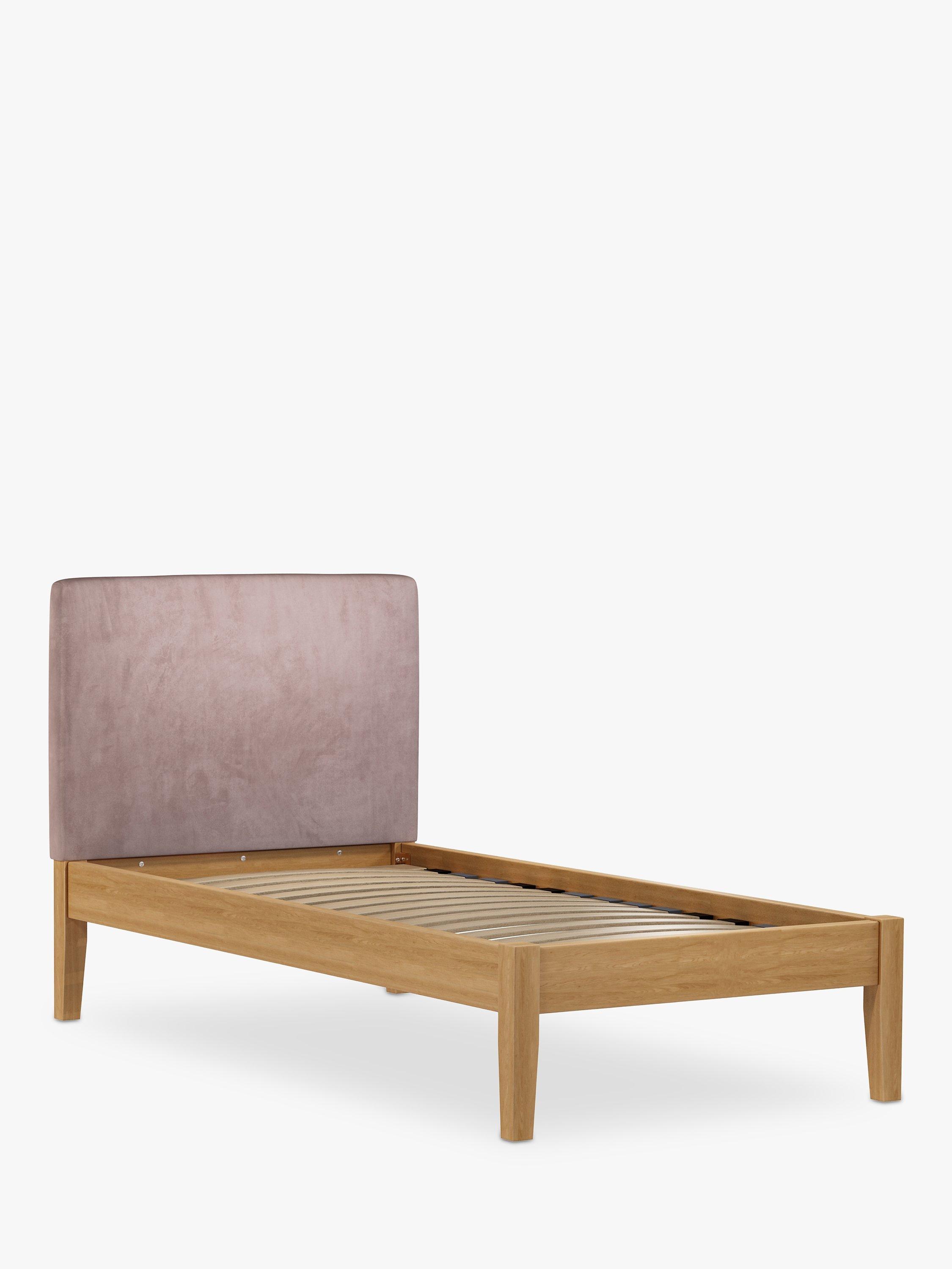 John Lewis Emily Kitami Bed Frame, Single, Deep Velvet Heather