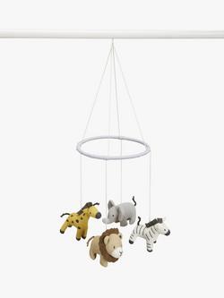 John Lewis Safari Animal Cot Mobile, Multi