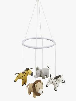 John Lewis Safari Animal Cot Mobile - view 2, Multi