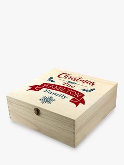 Treat Republic Personalised Our Family Christmas Eve Box, Natural